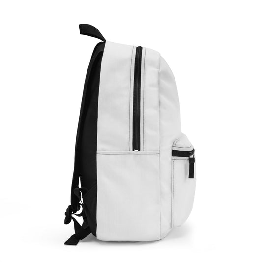 Minimalist White Backpack - Stylish and Versatile for School or Travel