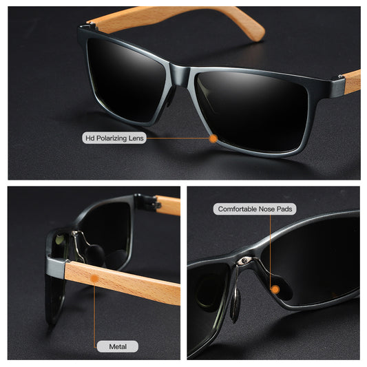 ACE CEA Ultra-Light TR90 bamboo Sunglasses – Premium Comfort & UV Protection