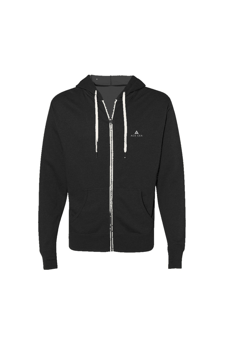 ACE CEA Heathered French Terry Full-Zip Hoodie 