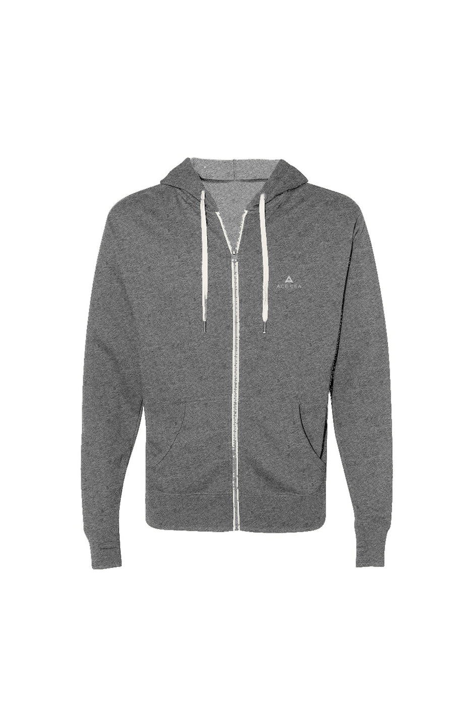 ACE CEA Heathered French Terry Full-Zip Hoodie