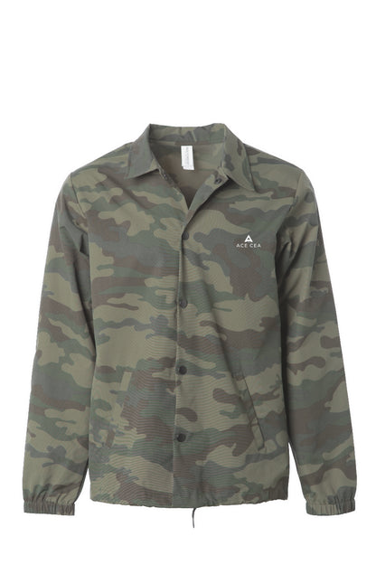 ACE CEA Camo Water-Resistant Coaches Jacket