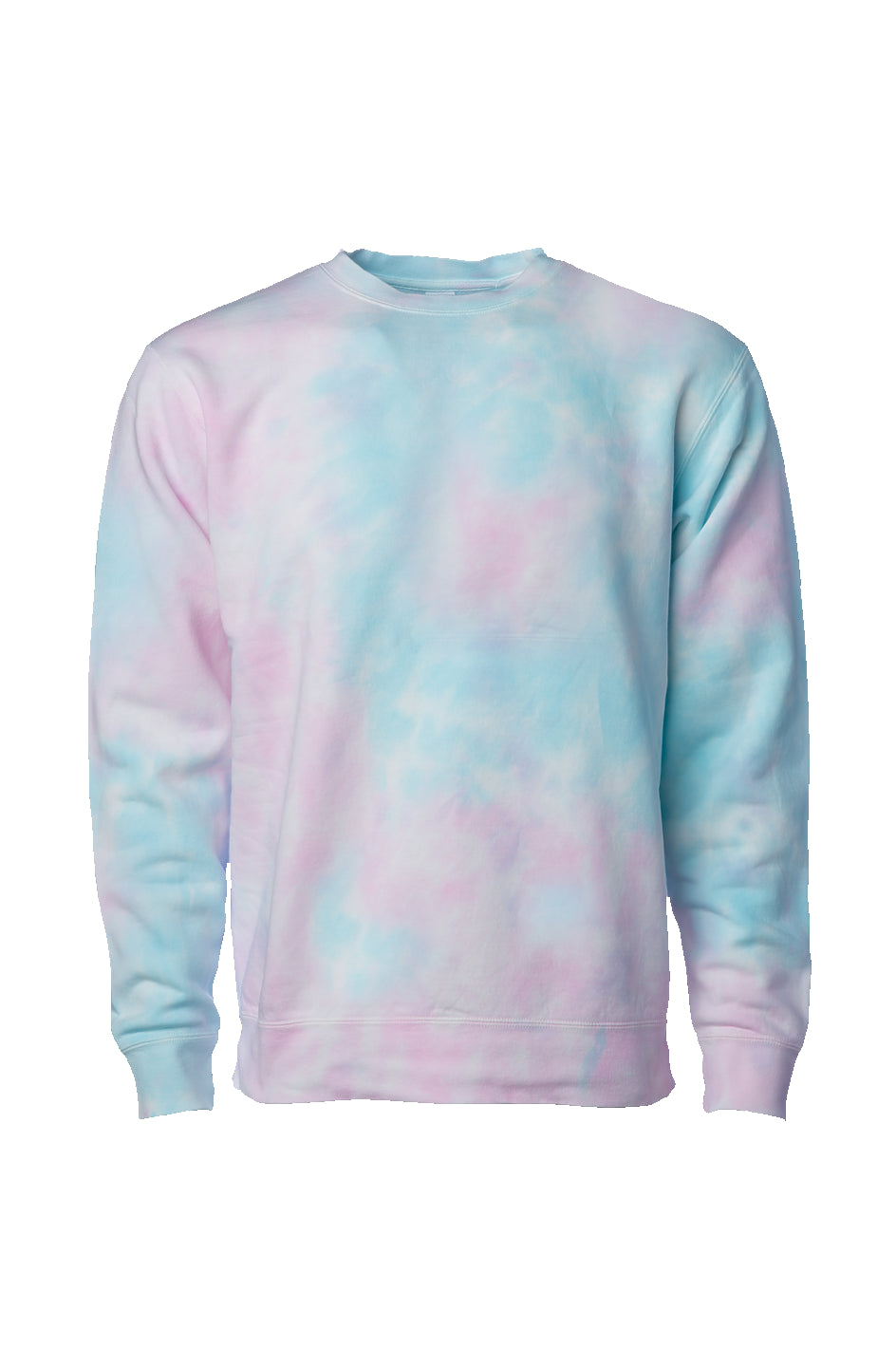 Super Wavy Cotton Candy Tie-Dye Crewneck