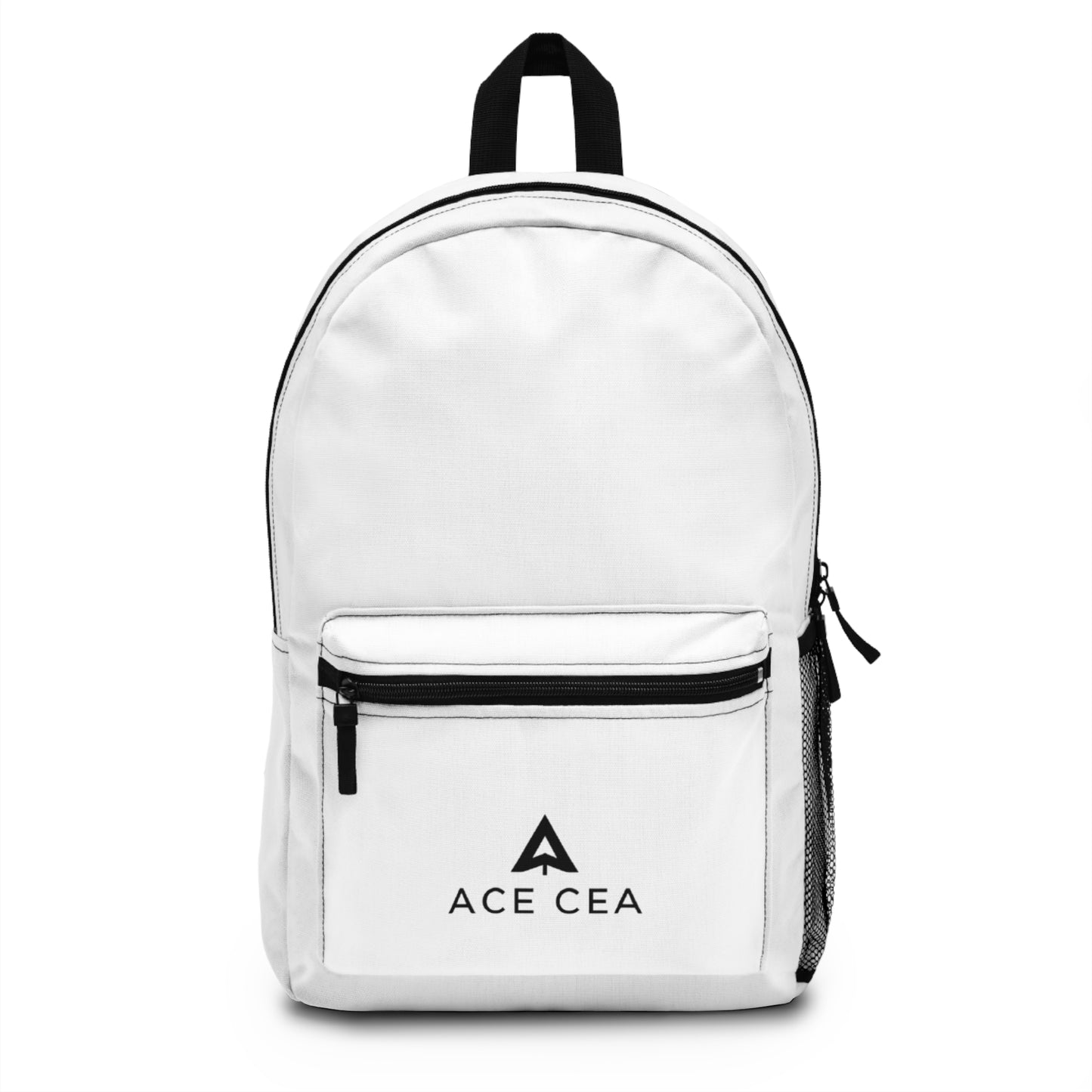 Minimalist White Backpack - Stylish and Versatile for School or Travel