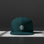 Flat Bill Snapback Hat with AE Monogram — Structured Streetwear Cap