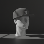 Flat Bill Snapback Hat with AE Monogram Embroidery