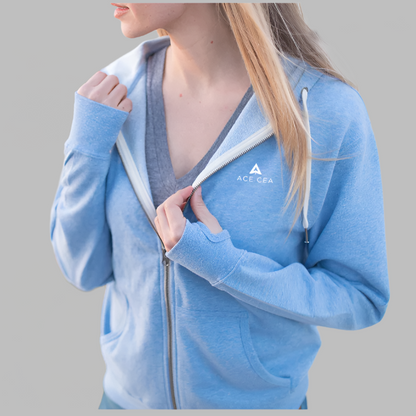 ACE CEA Heathered French Terry Full-Zip Hoodie