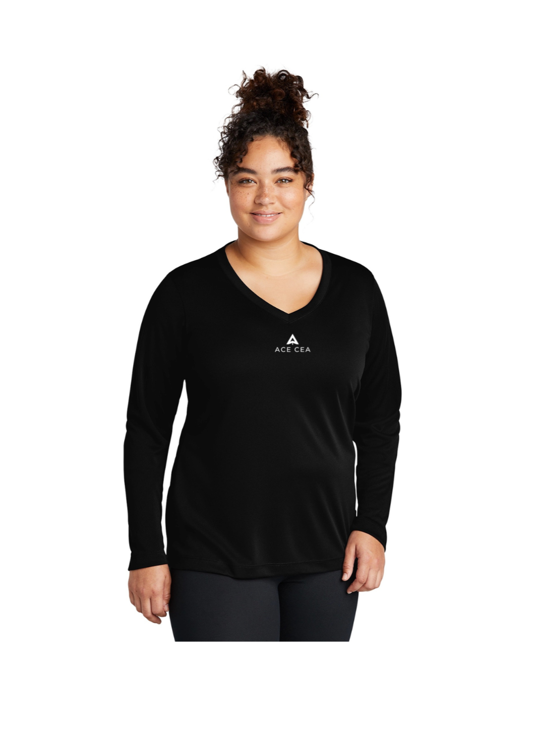 ACE CEA Women's Long Sleeve V-Neck Tee