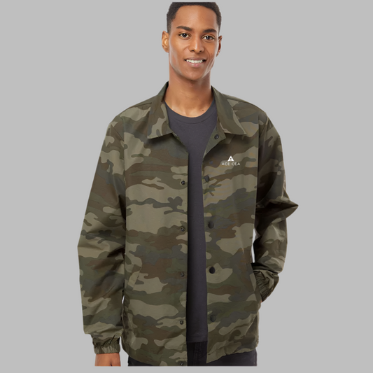 ACE CEA Camo Water-Resistant Coaches Jacket