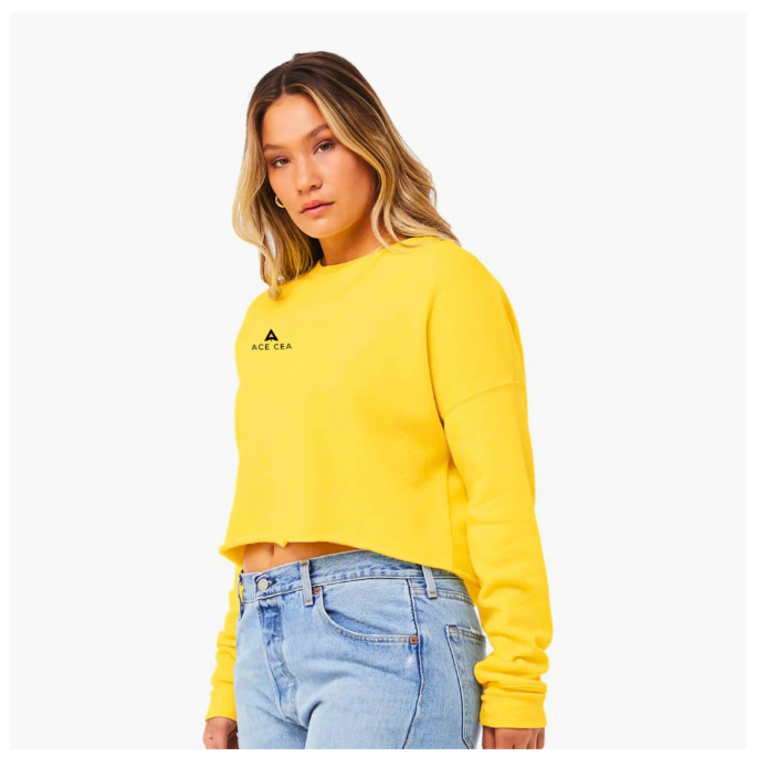 ACE CEA: Women's Cropped Pullover Sweatshirt