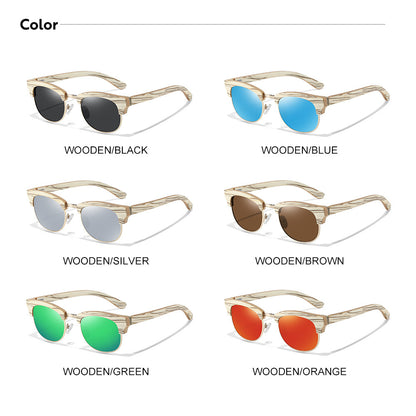 ACE CEA Retro Bamboo & Plastic Sunglasses – A Fusion of Nature & Style