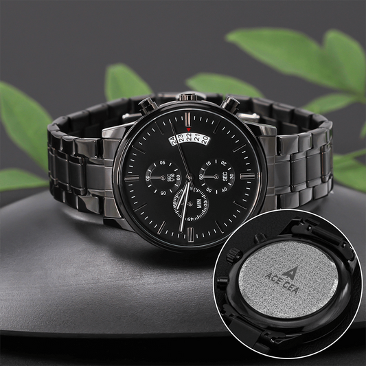 ACE CEA Black Chronograph Watch